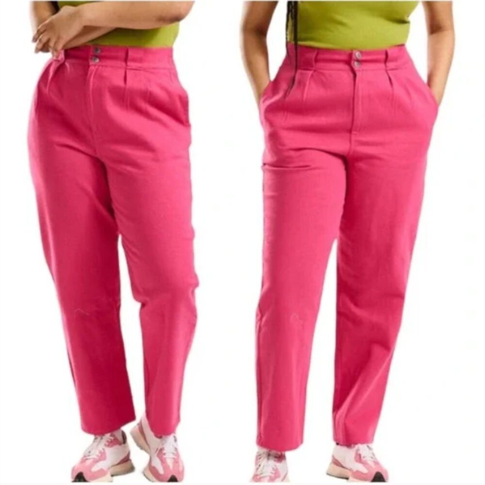 NWOT Lucy & Yak Addison Jeans Organic Twill Pink Size W30